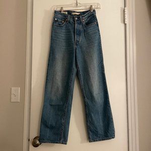 Levi's Ribcage Straight Leg Jeans Size 24